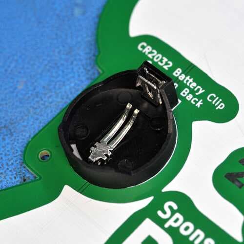 Badge assembly: batt clip macro