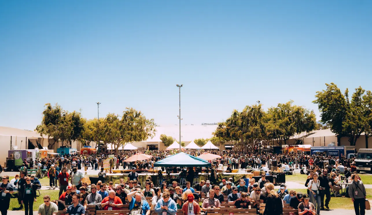 Open Sauce festival crowd