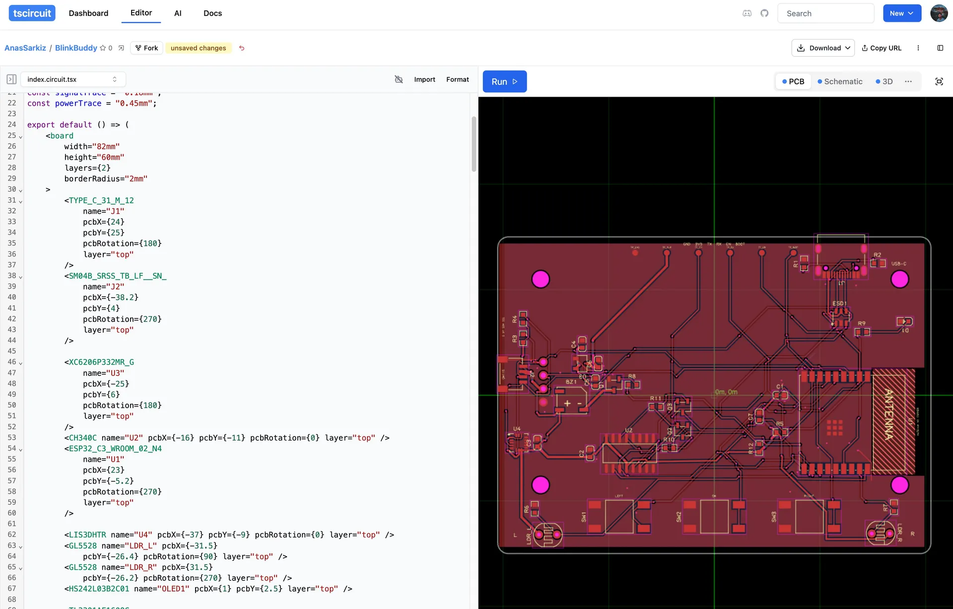 tscircuit - Design Electronics with React